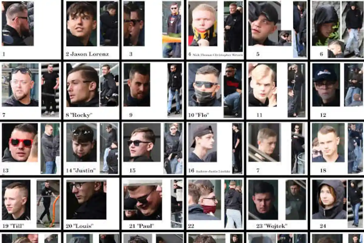 Учасники неонацистської акції у Німеччині у 2024 році. Фото: monitorberlin.blackblogs.org